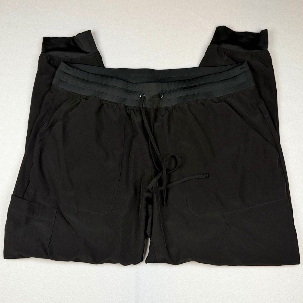 Maevn Evolve Black Scrub Jogger Pants Style 8520P Size Large Petite LGP